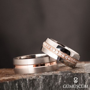 Kelebek Modeli Gümüş Alyans Çifti