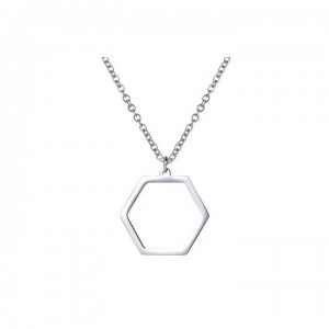 Altıgen Geometrik Minimal Gümüş Kolye Altıgen Geometrik Minimal Gümüş Kolye