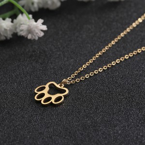 Kedi Köpek Pati Hayvan Altın Kaplama Gümüş Kolye Kedi Köpek Pati Hayvan Altın Kaplama Gümüş Kolye