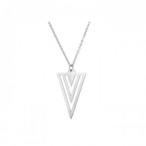 Üçgen Geometrik Şekil Gümüş Kolye Üçgen Geometrik Şekil Gümüş Kolye