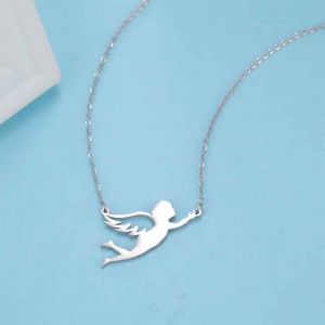 Melek Bebek Gümüş Kolye