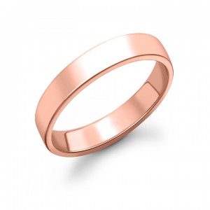 6 mm Klasik Rose Kaplama Düz Gümüş Yüzük  6 mm Klasik Rose Kaplama Düz Gümüş Yüzük