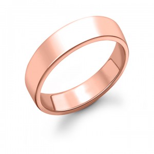 8 mm Klasik Rose Kaplama Düz Gümüş Yüzük  8 mm Klasik Rose Kaplama Düz Gümüş Yüzük