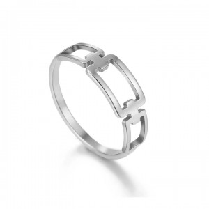 Zincir Modeli Minimal Gümüş Yüzük Zincir Modeli Minimal Gümüş Yüzük