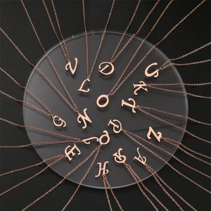 Harf Gümüş Kolye Harf Gümüş Kolye