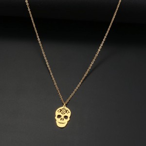 Desenli Kafa Tası Gümüş Kolye Desenli Kafa Tası Gümüş Kolye