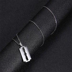 Jilet Kesim Gümüş Kolye Jilet Kesim Gümüş Kolye