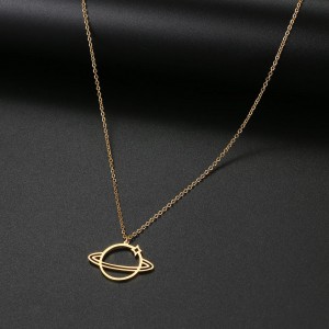 Satürn Gümüş Kolye