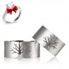 Yaşam Ağacı Modeli Gümüş Alyans Çifti Nişan ve Söz Yüzüğü