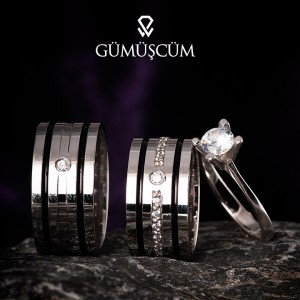 Nimo Gümüş Alyans Modeli Söz Yüzüğü Nimo Gümüş Alyans Modeli Söz Yüzüğü