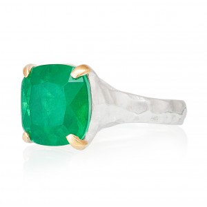 Zümrüt Kare Taşlı Otantik Kadın Gümüş Yüzük Zümrüt Kare Taşlı Otantik Kadın Gümüş Yüzük