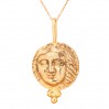 Antik Roma Parası Altın Kaplama Gümüş Kolye