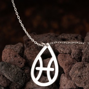 Balık Burcu Gümüş Kolye