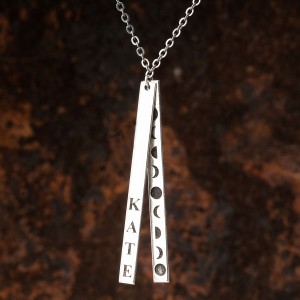 Ayın Evreleri Gümüş Kolye