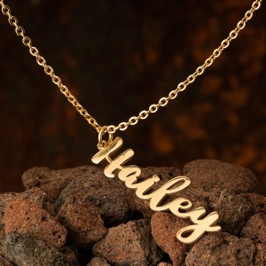 İmza Altın Kaplama Gümüş Kolye