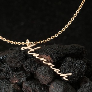 İmza Altın Kaplama Gümüş Kolye