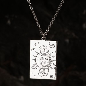 Tarot Gümüş Kolye