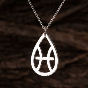 Damla Kesim Balık Burcu Gümüş Kolye