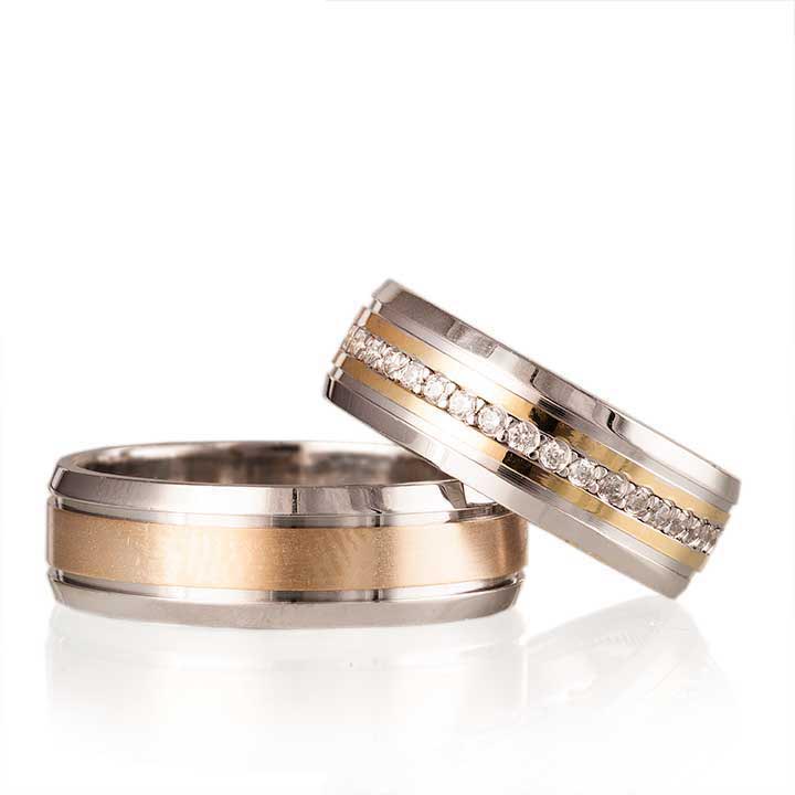 Burçak Gümüş Alyans Modeli Altın Kaplama Bay Nişan Yüzüğü