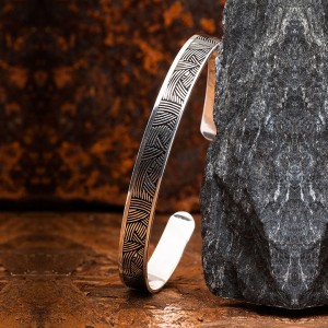 Yaprak Modeli Gümüş Bileklik Yaprak Modeli Gümüş Bileklik