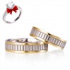 Aleda Modeli Gümüş Alyans Çifti Nişan Yüzüğü