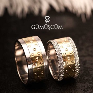 Artemis Gümüş Alyans Modeli Altın Kaplama Alyans Çifti Artemis Gümüş Alyans Modeli Altın Kaplama Alyans Çifti