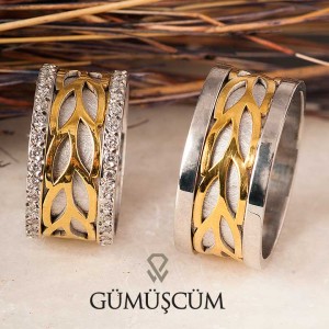 Su Damlası Modeli Bay Gümüş Alyans  Su Damlası Modeli Bay Gümüş Alyans