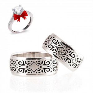 Etnik Gümüş Alyans Modeli Alyans Çifti Etnik Gümüş Alyans Modeli Alyans Çifti