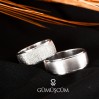 Defne Modeli Gümüş Alyans Çifti Nişan ve Söz Yüzüğü