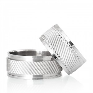 Ebru Modeli Kadın Gümüş Alyans