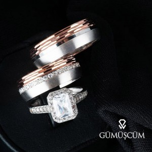 İzmir Modeli Gümüş Alyans Çifti  İzmir Modeli Gümüş Alyans Çifti