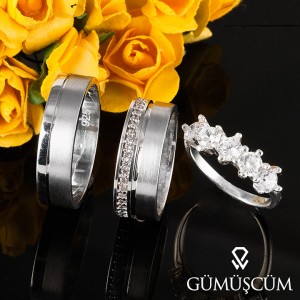 Jüpiter Gümüş Alyans Modeli Alyans Çifti