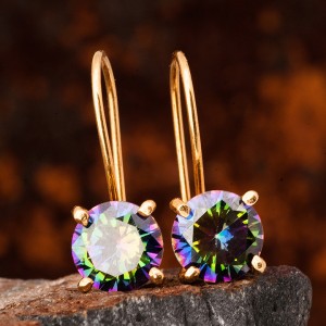 Mistik Topaz Otantik Kadın Küpe Mistik Topaz Otantik Kadın Küpe
