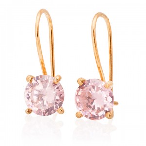 Pembe Quarz Taşlı Otantik Kadın Küpe Pembe Quarz Taşlı Otantik Kadın Küpe