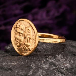 İki Başlı Roma Parası Otantik Kadın Gümüş Yüzük İki Başlı Roma Parası Otantik Kadın Gümüş Yüzük