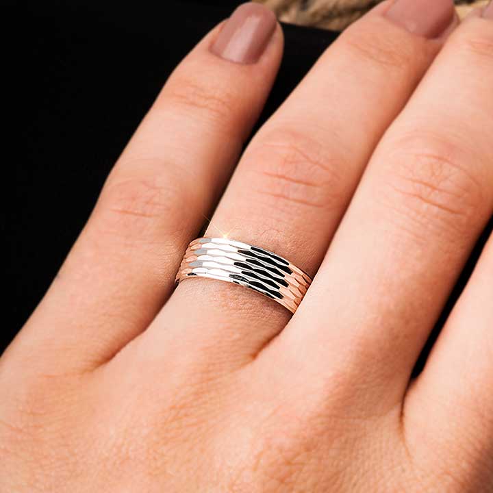 Elmas Modeli Gümüş Alyans Çifti Nişan ve Söz Yüzüğü